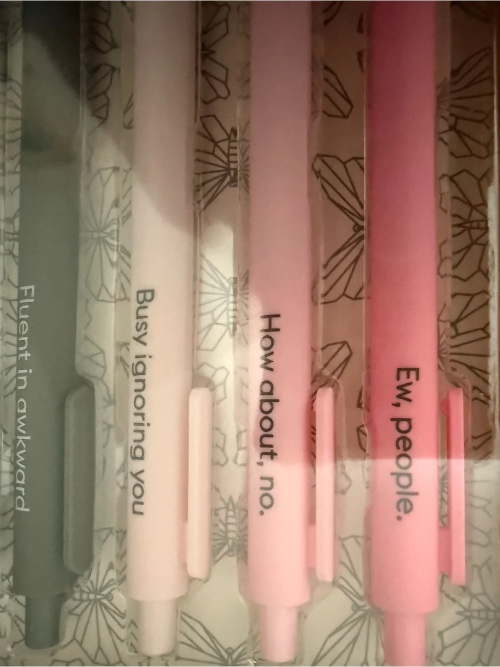 Antisocial Butterfly Gel Pen Set - Pastel Metallic Colors